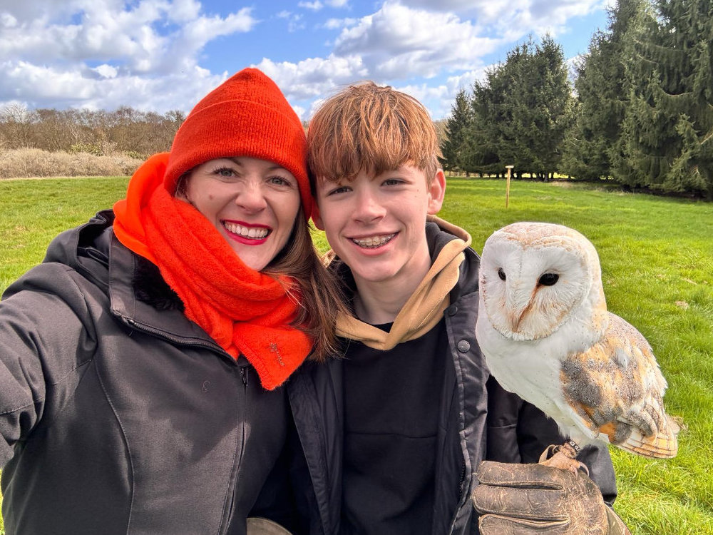 Mother and son enjoying their experience from a Gift Voucher